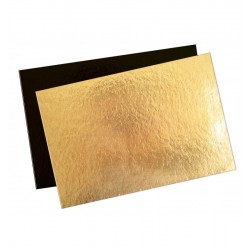 Kartonnen Plateau voor Taart, cake taart rechthoekige 20x30 cm Goud Zwart 5 Stks - Scrapcooking Kartonnen Plateau voor Taart, cake taart rechthoekige 20x30 cm Goud Zwart 5 Stks - Scrapcooking