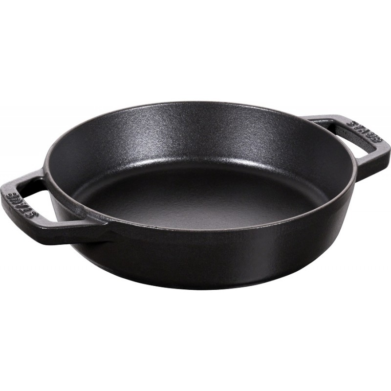 Staub - Gietijzeren Paellapan 20 cm Mat Zwart 1,3 l Les Secrets du Chef