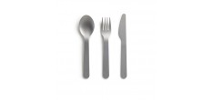 Set Couverts Inox Gris 16 cm 3 pcs