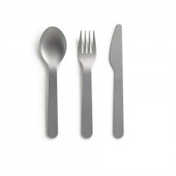 Set Couverts Inox Gris 16 cm 3 pcs  - Lékué Set Couverts Inox Gris 16 cm 3 pcs  - Lékué