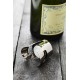 Champagnestop uit RVS Metallic Zwart - Point Virgule