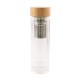 Bouteille à Thé Verre Double Paroi avec Infuseur Inox 420 ml  - Point Virgule