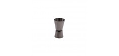 Verre doseur cocktail Point Virgule inox doré 20ml/50ml