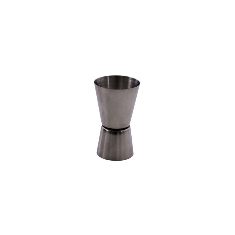 Point Virgule - Verre Doseur Cocktail 30/50 Inox Noir Métallique