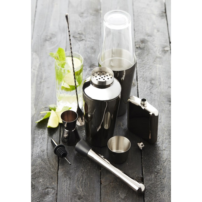 Point Virgule - Verre Doseur Cocktail 30/50 Inox Noir Métallique