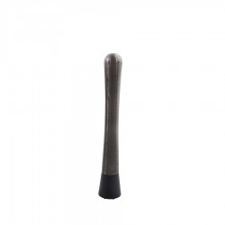 Metallic zwarte roestvrijstalen cocktail muddler - Point Virgule Metallic zwarte roestvrijstalen cocktail muddler - Point Virgule
