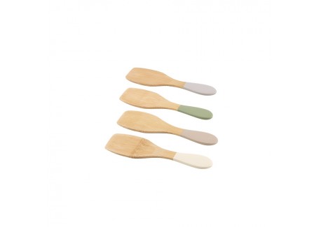 Bambou Spatules à Raclette 13 cm 4 pcs - Point Virgule