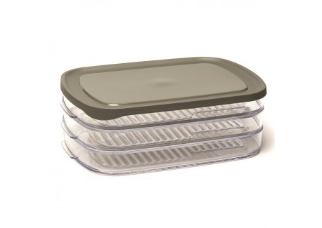 Basic Set 3 Boîtes à Charcuterie Empilables 23x15 cm - Amuse