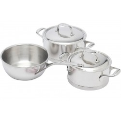 Atlantis 7 Primeur Batterie de Cuisine Casseroles Inox 3 pcs - Demeyere Atlantis 7 Primeur Batterie de Cuisine Casseroles Inox 3 pcs - Demeyere