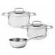 Silver 7 Batterie de Cuisine Casseroles Inox 3 pcs - Demeyere