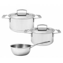 Silver 7 Batterie de Cuisine Casseroles Inox 3 pcs - Demeyere Silver 7 Batterie de Cuisine Casseroles Inox 3 pcs - Demeyere