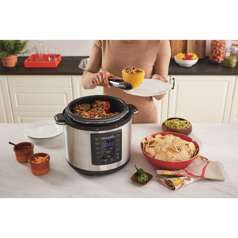 Crockpot mijoteuse électrique programmable avec couvercle à