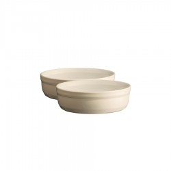 Crème Brulée Schaaltje 13 cm Argile Set 2 dlg Gebroken Wit - Emile Henry Crème Brulée Schaaltje 13 cm Argile Set 2 dlg Gebroken Wit - Emile Henry