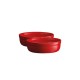 Crème Brulée Schaaltje 13 cm Rood Grand Cru Set 2 dlg - Emile Henry