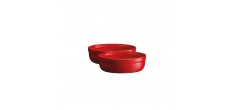 Crème Brulée Schaaltje 13 cm Rood Grand Cru Set 2 dlg