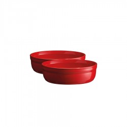 Crème Brulée Schaaltje 13 cm Rood Grand Cru Set 2 dlg - Emile Henry Crème Brulée Schaaltje 13 cm Rood Grand Cru Set 2 dlg - Emile Henry