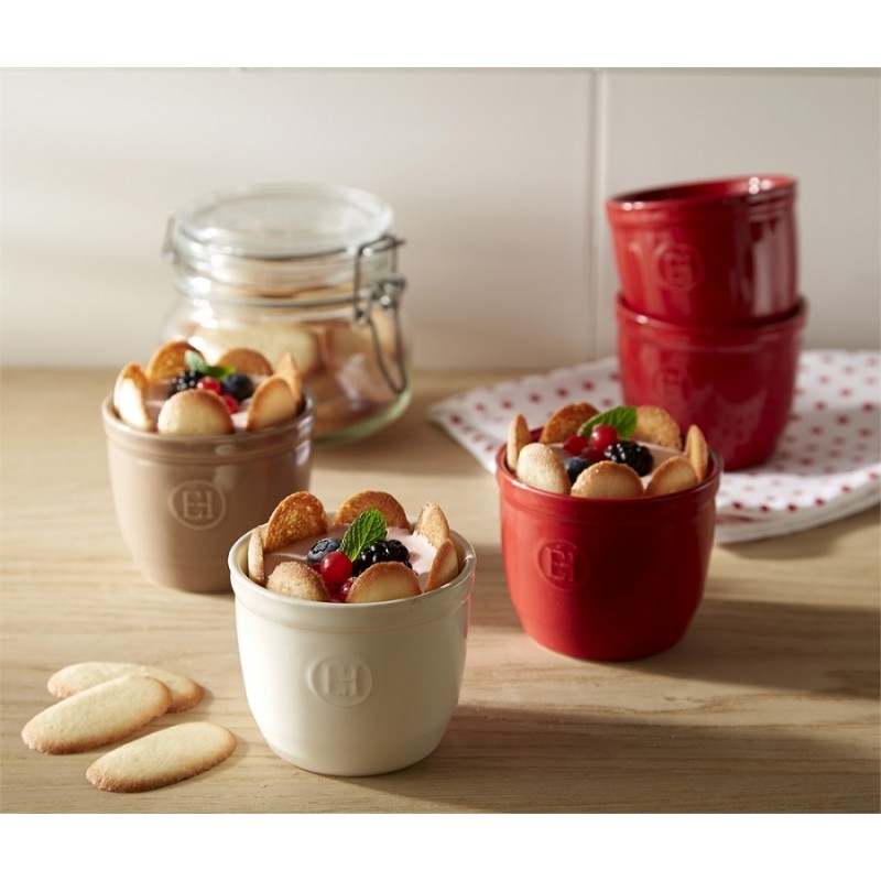 Set 2 Ramequins N°8 Rouge Grand Cru  - Emile Henry