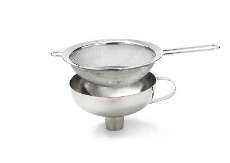 Entonnoir pour Siphon de Cuisine avec Tamis Inox 16 cm - Isi