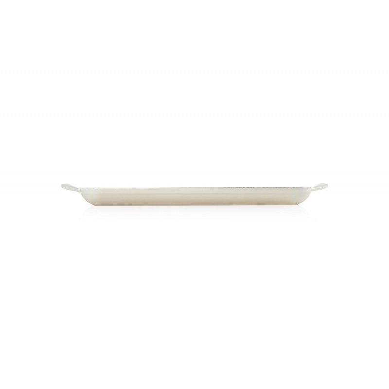 Grill en Fonte Rectangulaire 32 cm Meringue  - Le Creuset