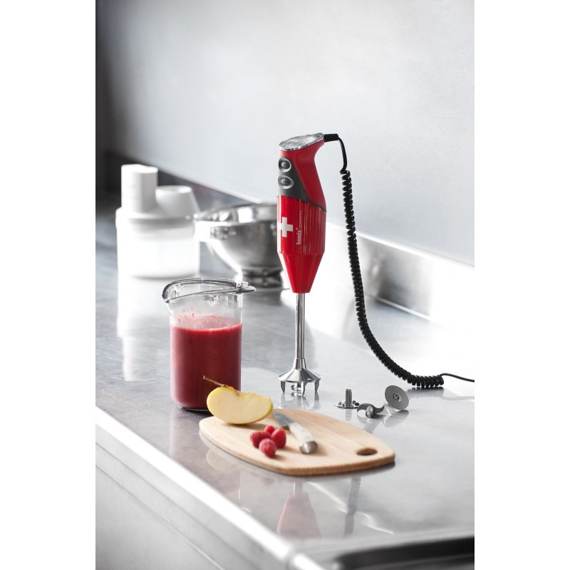 Bamix - Mixeur Plongeant M200 Swiss Line Rouge 200W - Les Secrets du Chef