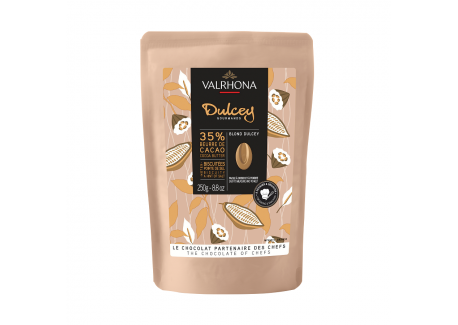 Chocolat Blond Dulcey 35% Sachet Fèves 250 g - Valrhona