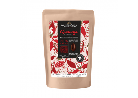 Chocolat Noir Guanaja 70% Sachet Fèves 250 g - Valrhona