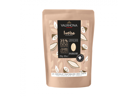 Witte Chocolade Ivoor 35% Bonen Zakje 250 g - Valrhona