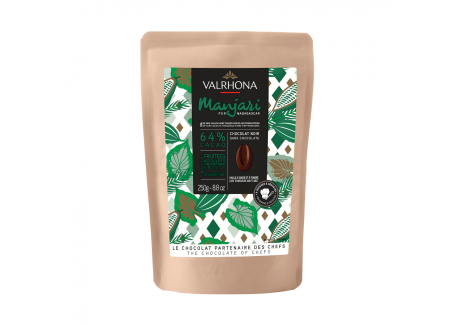 Manjari Pure Chocolade 64% Bonenzak 250 g - Valrhona