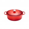 Cocotte Fonte Signature Ovale 4,1 L Rouge Cerise (27 cm)