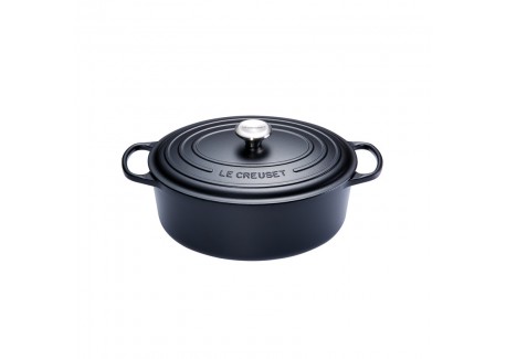 Cocotte Fonte Signature Ovale 4,1 L Noir Mat (27 cm) - Le Creuset
