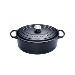 Cocotte Fonte Signature Ovale 4,1 L Noir Mat (27 cm) - Le Creuset Cocotte Fonte Signature Ovale 4,1 L Noir Mat (27 cm) - Le Creuset