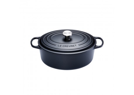 Signature Ovale Gietijzeren Stoofpot 4,7 L Mat Zwart (29 cm) - Le Creuset