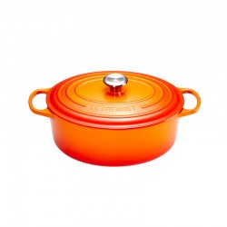 Cocotte Signature Ovale 4,7 L Orange Volcanique (29 cm) - Le Creuset