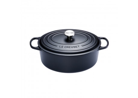 Cocotte Fonte Signature Ovale 6,3 L Noir Mat (31 cm) - Le Creuset