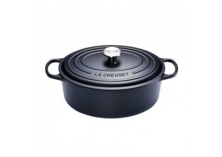 Cocotte Fonte Signature Ovale 7,5 L Noir Mat (33 cm) - Le Creuset
