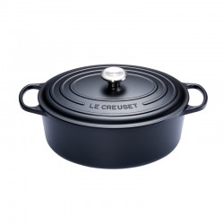 Cocotte Fonte Signature Ovale 7,5 L Noir Mat (33 cm) - Le Creuset Cocotte Fonte Signature Ovale 7,5 L Noir Mat (33 cm) - Le Creuset