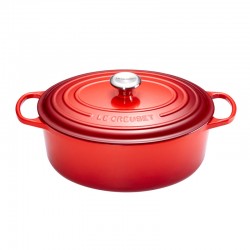 Cocotte Fonte Signature Ovale 8,9 L Rouge Cerise (35 cm) - Le Creuset Cocotte Fonte Signature Ovale 8,9 L Rouge Cerise (35 cm) - Le Creuset