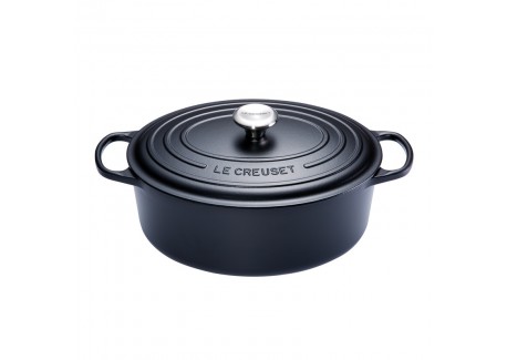 Cocotte Fonte Signature Ovale 8,9 L Noir Mat (35 cm) - Le Creuset