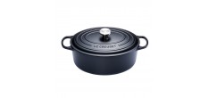 Cocotte Fonte Signature Ovale 8,9 L Noir Mat (35 cm) 