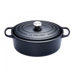 Cocotte Fonte Signature Ovale 8,9 L Noir Mat (35 cm)  - Le Creuset