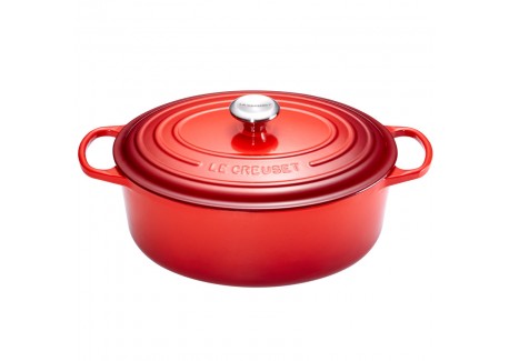 Signature Ovale Gietijzeren Stoofpot 13,9 L Kersenrood (40 cm) - Le Creuset