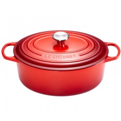 Cocotte Fonte Signature Ovale 13,9 L Rouge Cerise (40 cm)  - Le Creuset