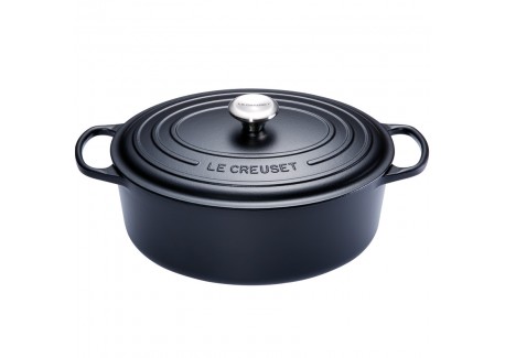 Signature Ovale Gietijzeren Stoofpot 13,9 L Mat Zwart (40 cm) - Le Creuset