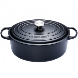 Cocotte Fonte Signature Ovale 13,9 L Noir Mat (40 cm) - Le Creuset Cocotte Fonte Signature Ovale 13,9 L Noir Mat (40 cm) - Le Creuset