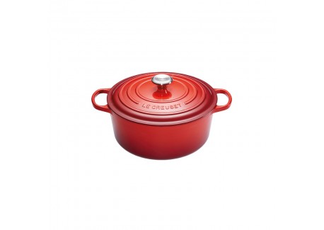 Cocotte Fonte Signature Ronde 1,8 L Rouge Cerise (18 cm)  - Le Creuset