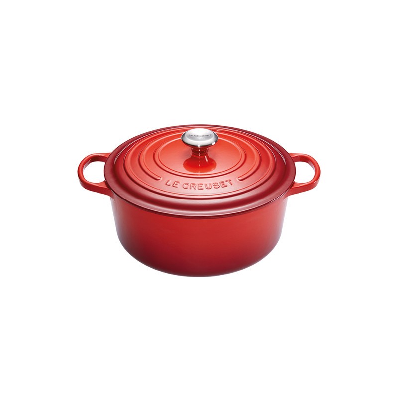 Cocotte Fonte Signature Ronde 1,8 L Rouge Cerise (18 cm)  - Le Creuset
