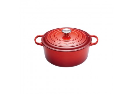 Signature Ronde Gietijzeren Stoofpot 3,3 L Kersenrood (22 cm) - Le Creuset