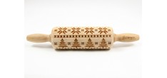 Rouleau à Empreintes en Bois Scandinavian Christmas 23 cm