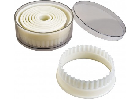 Emporte-Pièces Dentelés Rond 9 pcs - Patisdécor