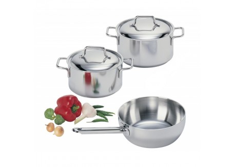 Apollo 7 Primeur Batterie de cuisine Casseroles Inox 3 pcs - Demeyere